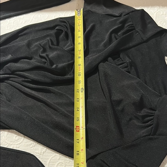 Free People Intimately  Black Wrap Bodysuit. Medium - Picture 6 of 7